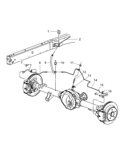 2007 Dodge Ram 1500 RETAINER-3 Way Diagram for 55366848AA