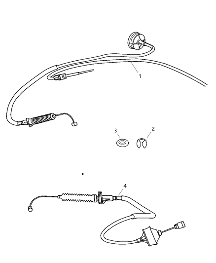 2006 Dodge Durango Cable-Accelerator Diagram for 52013012AB