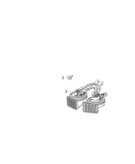 2020 Chrysler Voyager Horn Diagram for 68274111AB