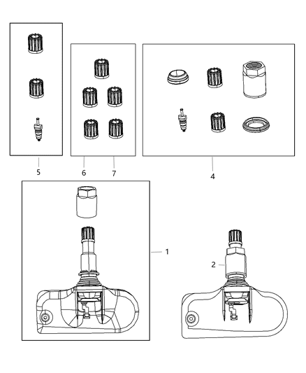 2008 Jeep Patriot Tire Monitoring System Diagram