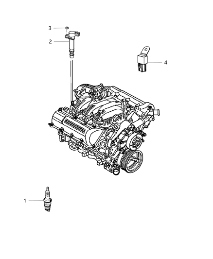 2016 Jeep Wrangler Spark Plugs, Ignition Coil Diagram