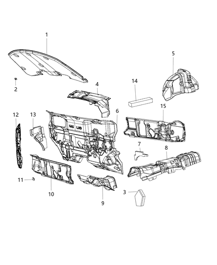 2019 Dodge Journey Silencers Diagram