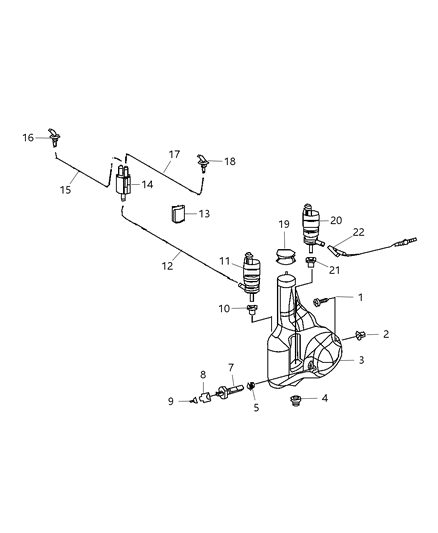 2008 Dodge Sprinter 3500 Front Washer System Diagram