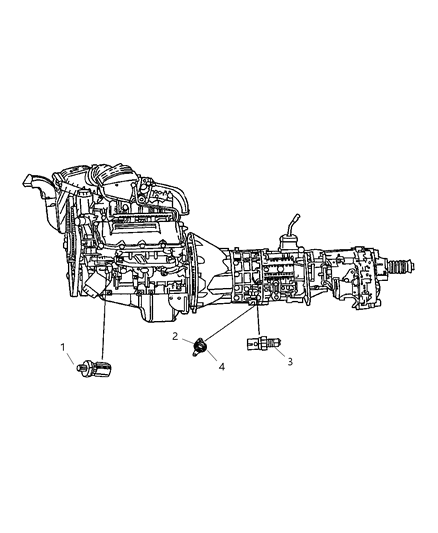 2005 Dodge Dakota Switches - Drive Train Diagram