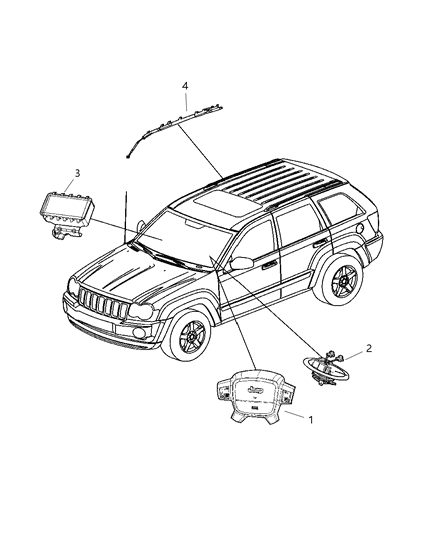 2005 Jeep Grand Cherokee Air Bags & Clock Spring Diagram