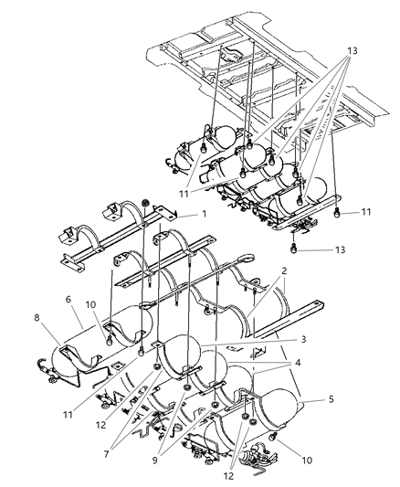 1997 Chrysler Town & Country Fuel Cylinder Diagram