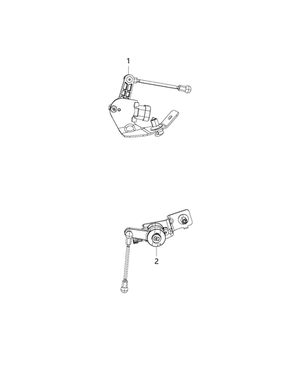 2018 Jeep Wrangler Sensor-Ride Height Diagram for 68295927AA