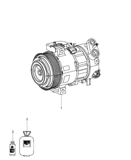 2013 Dodge Dart COMPRES0R-Air Conditioning Diagram for 68102839AD