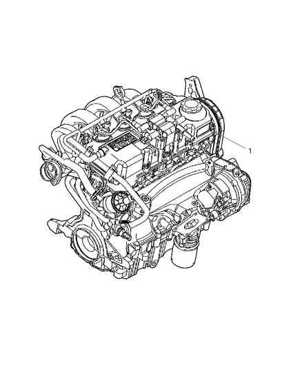 2004 Dodge Neon I.D. Location Diagram 1