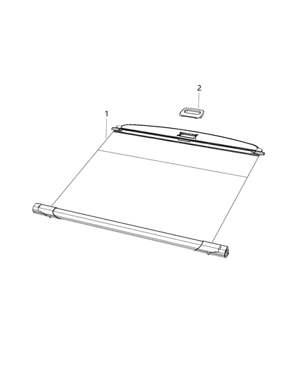 2017 Dodge Durango Cover-Security Cargo Diagram for 1HH98DX9AF