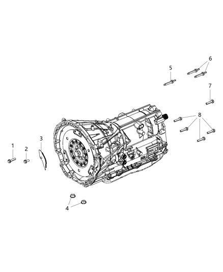 2020 Jeep Gladiator Mounting Hardware Diagram 2