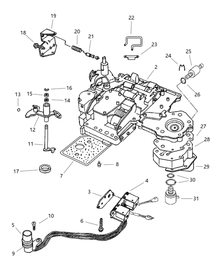 1998 Dodge Dakota Valve Body Diagram 2