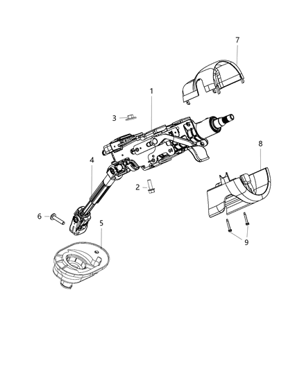 2016 Chrysler 200 Steering Column Diagram