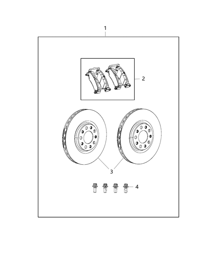 ROTOR-BRAKE Diagram for 68250488AA