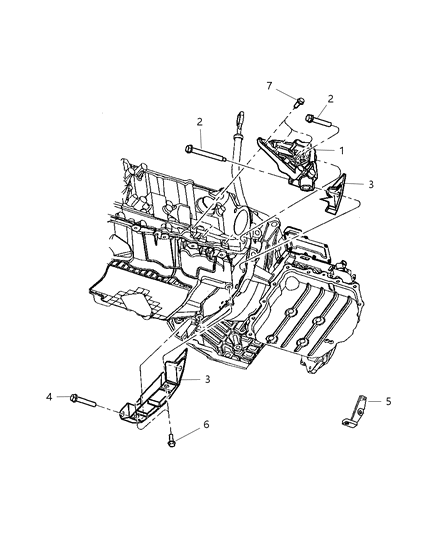 2006 Chrysler PT Cruiser Structural Collar Diagram