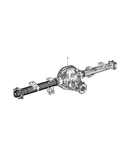 2008 Dodge Dakota Rear Axle Assembly Diagram 2