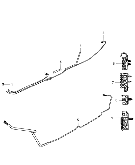 2011 Ram 3500 Tube-Fuel Vapor Diagram for 5032067AD