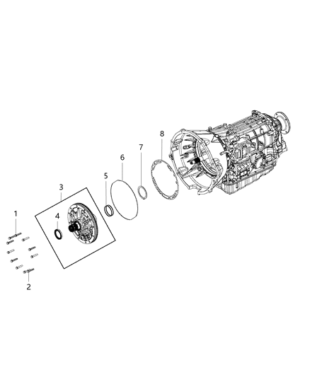 2015 Ram 3500 Oil Pump & Related Parts Diagram 2