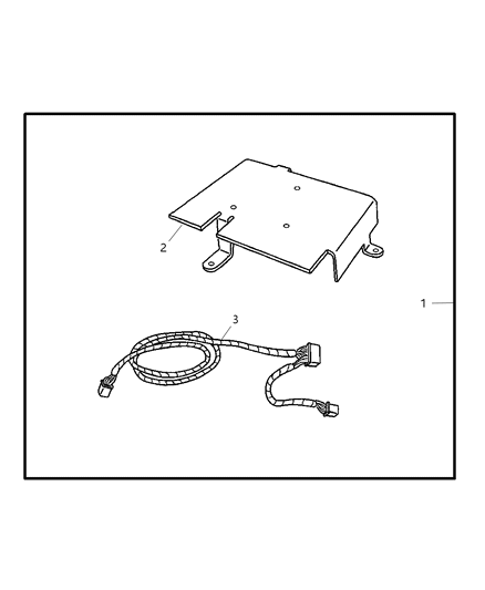 2006 Dodge Durango INSTALKIT-SATELITE Receiver Diagram for 82207995AB