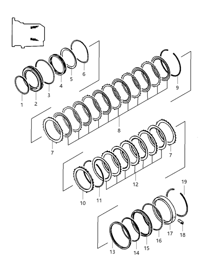 2003 Chrysler Sebring Gear Train - Transaxle Brake Diagram 2