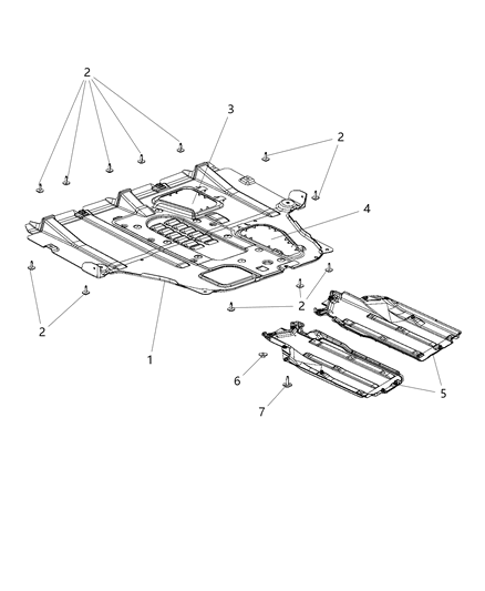 2015 Dodge Dart Shield-Front Diagram for 68082724AH