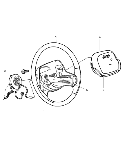 2001 Jeep Wrangler Steering Wheel Diagram