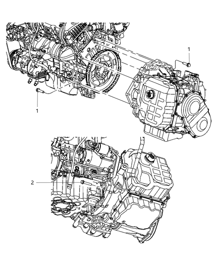 2009 Chrysler Sebring Mounting Bolts Diagram 1