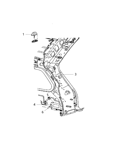 2010 Jeep Grand Cherokee Cable-Satellite Radio Diagram for 5064357AA