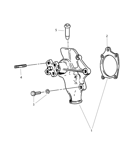 Water Pump - 2000 Jeep Wrangler