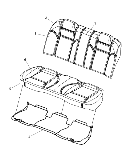 2006 Dodge Charger Rear Seat Diagram 3