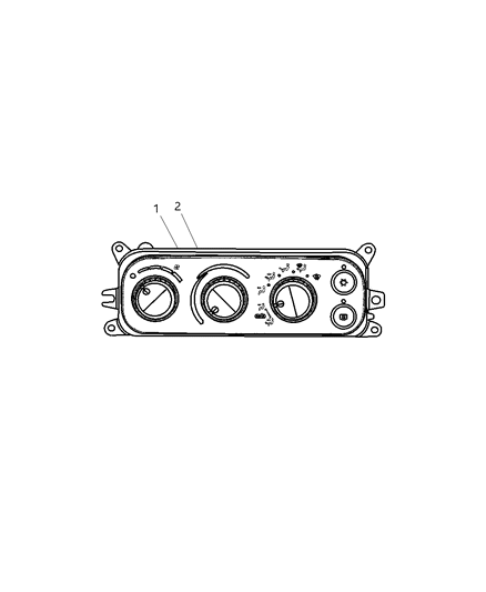 2007 Dodge Ram 2500 Controls Heater & A/C Diagram