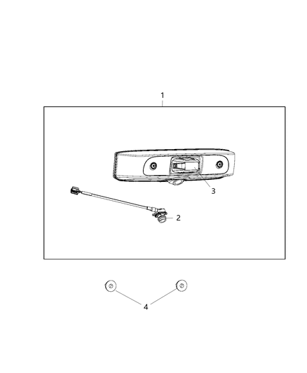 2017 Ram ProMaster 3500 Camera-Rear View Diagram for 68284643AA