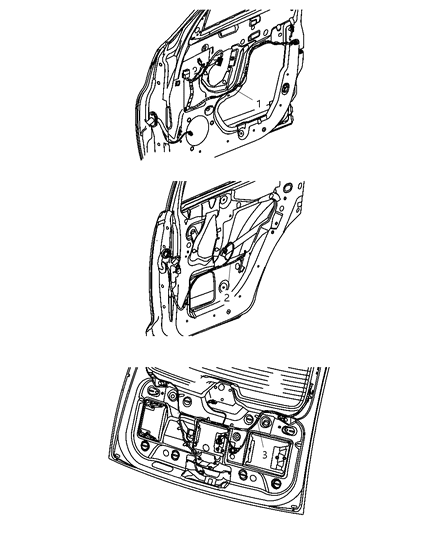 2009 Chrysler PT Cruiser Wiring Door, Deck Lid, And Liftgate Diagram