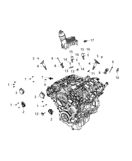 2018 Chrysler Pacifica Sensors, Engine Diagram 3