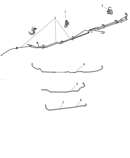 2007 Dodge Ram 3500 Tube-Fuel Supply Diagram for 5032278AC