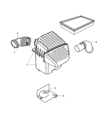 2010 Chrysler PT Cruiser Air Cleaner Diagram