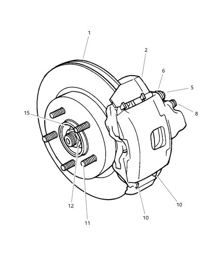 1997 Chrysler Concorde Front Brakes Diagram