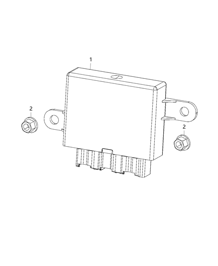 2021 Jeep Gladiator Module-Parking Assist Diagram for 4672769AE