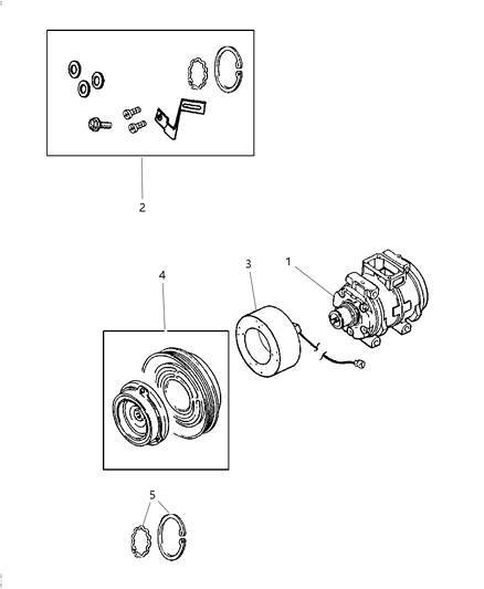2008 Jeep Commander COMPRESOR-Air Conditioning Diagram for R5111414AA