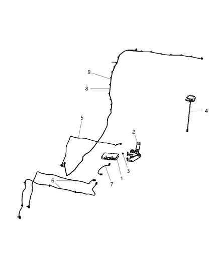 2011 Ram 2500 Wiring-Satellite Radio Diagram for 5064668AC