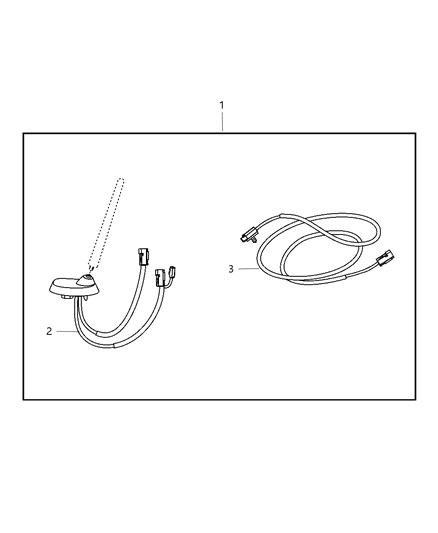 2009 Dodge Journey Install Kit - Satellite Receiver Diagram