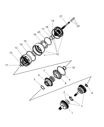 2007 Dodge Avenger Clutch & Input Shaft Diagram 6