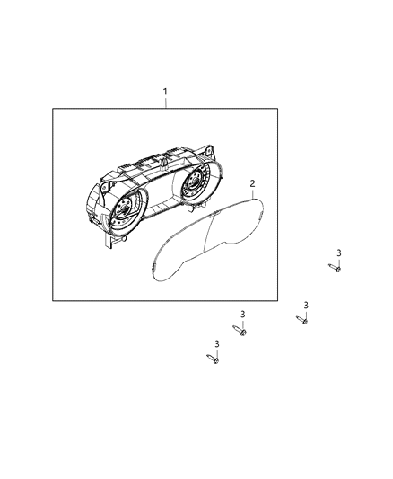 CLUSTER-INSTRUMENT PANEL Diagram for 68492423AB