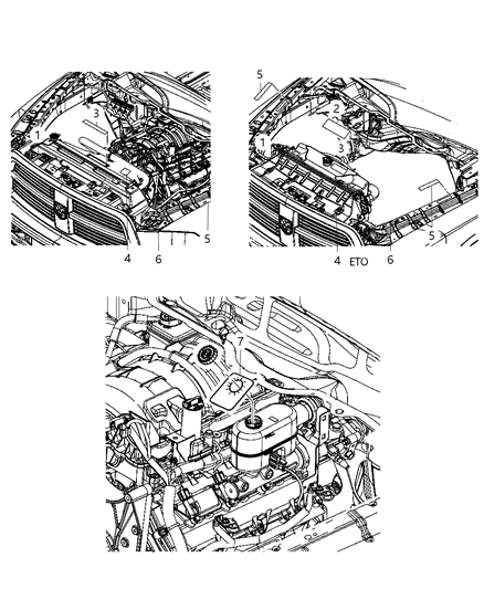 2013 Ram 3500 Pickup Engine Compartment Diagram