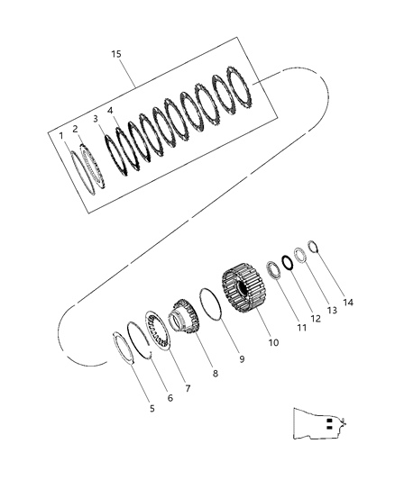 2008 Chrysler Crossfire K3 Clutch Assembly Diagram