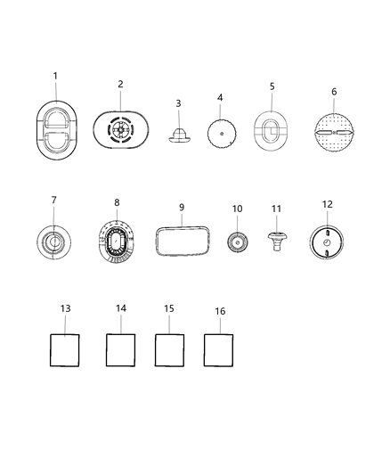 2020 Jeep Wrangler Shield-Dust Diagram for 68421042AA