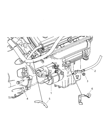 2007 Dodge Magnum Starter Motor Reman Diagram for R5030076AC