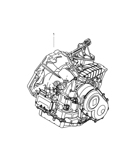 2007 Chrysler Pacifica 41TE Tran-With Torque Converter Diagram for 68100443AA