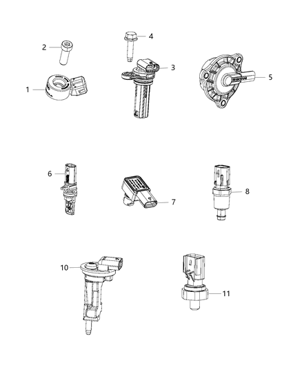 2016 Jeep Cherokee Sensors, Engine Diagram 3