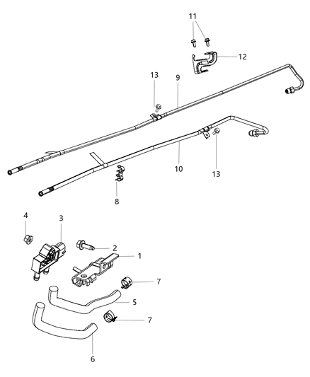 2012 Ram 3500 Pipe-Particulate Filter Diagram for 68044894AD